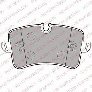 DELPHI LP2249 Комплект гальмівних колодок, дискове гальмо