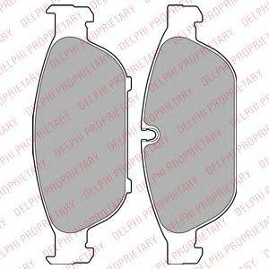 DELPHI LP2301 Комплект гальмівних колодок, дискове гальмо