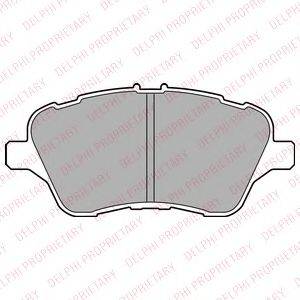 DELPHI LP2474 Комплект гальмівних колодок, дискове гальмо