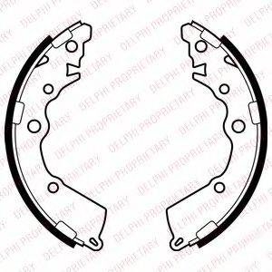 DELPHI LS2068 Комплект гальмівних колодок