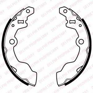 DELPHI LS2069 Комплект гальмівних колодок