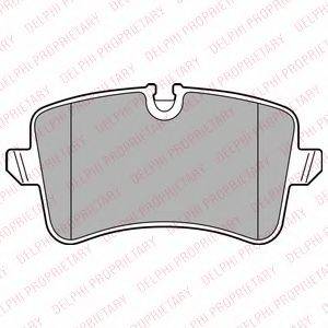 DELPHI LP2446 Комплект гальмівних колодок, дискове гальмо