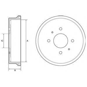 DELPHI BF529 Гальмівний барабан