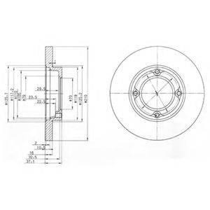 DELPHI BG2797 гальмівний диск