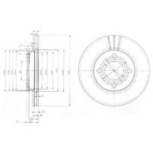 DELPHI BG2333 гальмівний диск