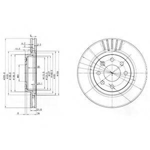DELPHI BG2899 гальмівний диск