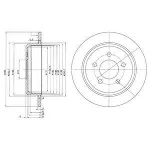 DELPHI BG3073 гальмівний диск