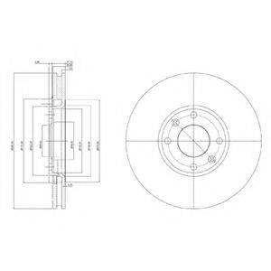 DELPHI BG3622 гальмівний диск