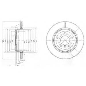 DELPHI BG3787 гальмівний диск