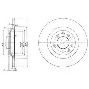 DELPHI BG3836 гальмівний диск