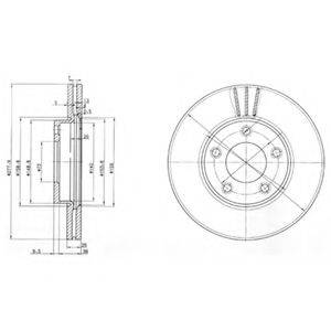 DELPHI BG3927 гальмівний диск