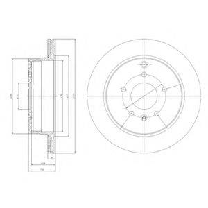 DELPHI BG4069 гальмівний диск