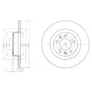 DELPHI BG4085 гальмівний диск