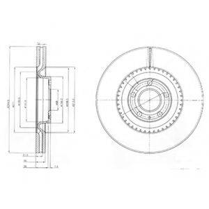 DELPHI BG9003 гальмівний диск