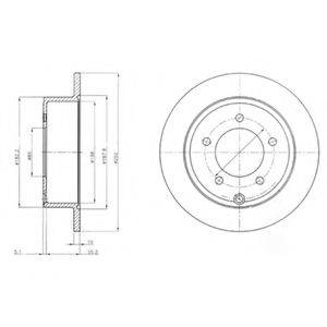 DELPHI BG4179 гальмівний диск