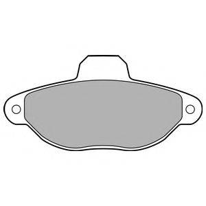 DELPHI LP2704 Комплект гальмівних колодок, дискове гальмо