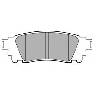 DELPHI LP3171 Комплект гальмівних колодок, дискове гальмо