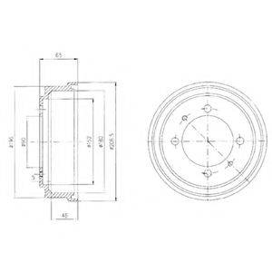 DELPHI BF498 Гальмівний барабан