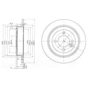 DELPHI BG3662C гальмівний диск