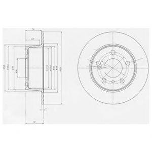 DELPHI BG2187 гальмівний диск