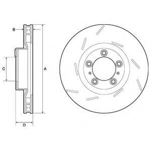 DELPHI BG9128C гальмівний диск