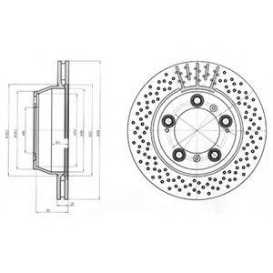 DELPHI BG4163C гальмівний диск