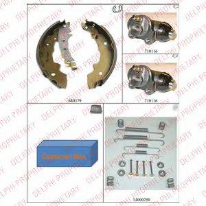 DELPHI 663 Комплект гальмівних колодок