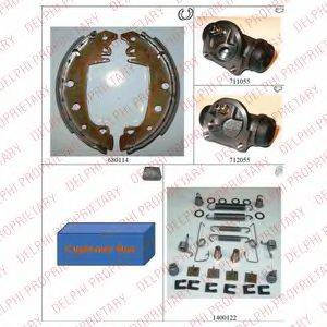 DELPHI 750 Комплект гальмівних колодок