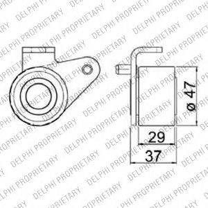 DELPHI KDB178 Комплект ременя ГРМ