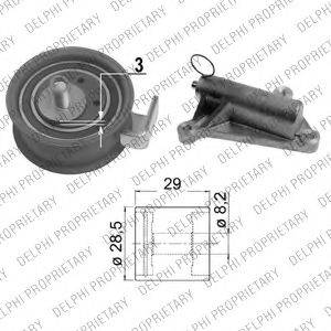 DELPHI KDB374 Комплект ременя ГРМ