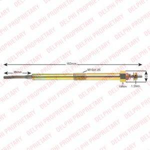 DELPHI HDS410 Свічка розжарювання