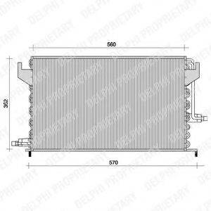 DELPHI TSP0225024 Конденсатор, кондиціонер