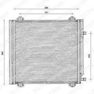 DELPHI TSP0225104 Конденсатор, кондиціонер