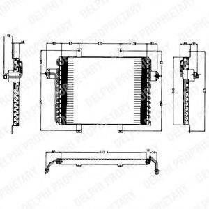 DELPHI TSP0225138 Конденсатор, кондиціонер