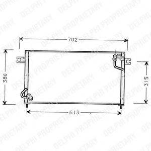DELPHI TSP0225435 Конденсатор, кондиціонер