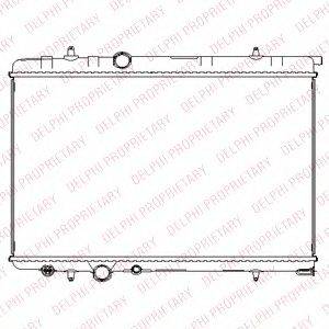 DELPHI TSP0524055 Радіатор, охолодження двигуна