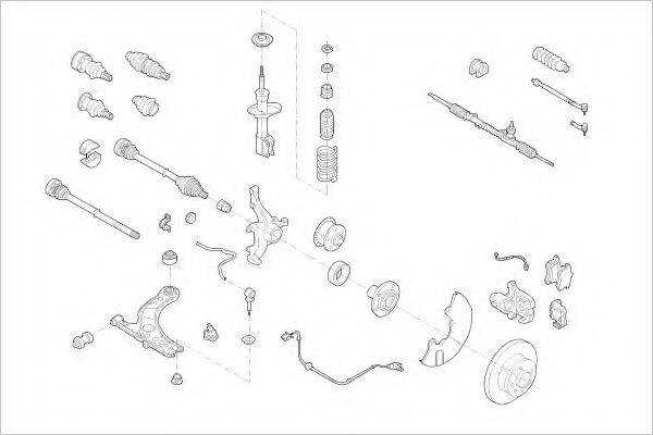 DELPHI VW01916F Підвіска колеса
