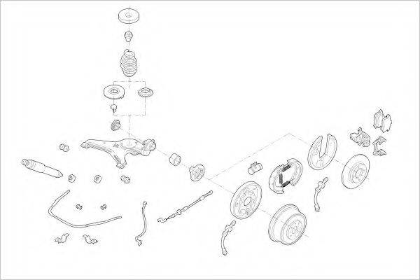 DELPHI VW08759R Підвіска колеса