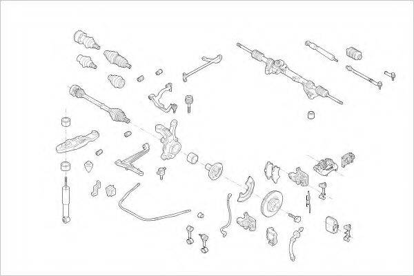 DELPHI VW08766F Підвіска колеса
