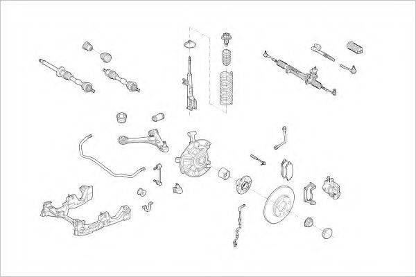 DELPHI MERC15834F Підвіска колеса