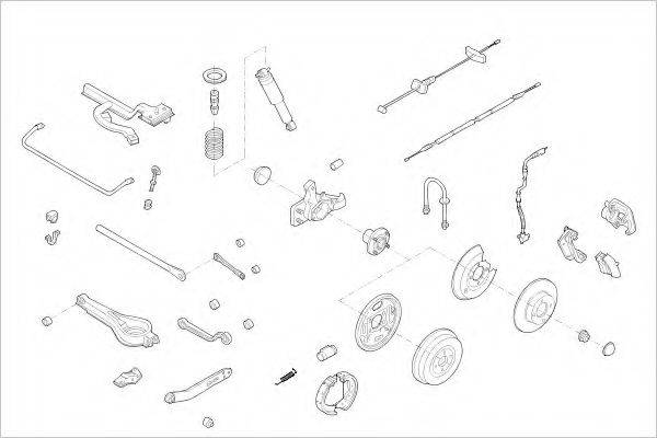 DELPHI FORD03911R Підвіска колеса