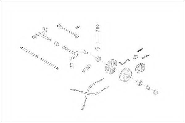 DELPHI RENA02051R Підвіска колеса