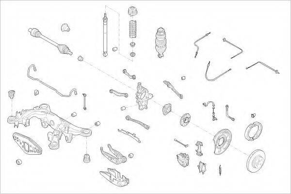 DELPHI MERC16959R Підвіска колеса