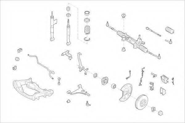 DELPHI MERC12585F Підвіска колеса