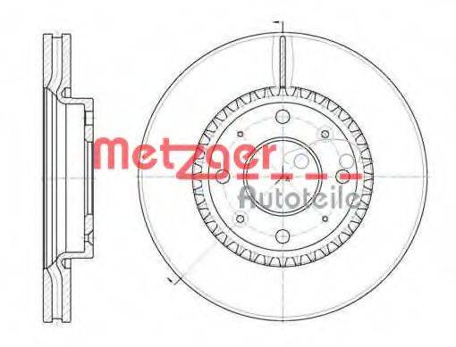 METZGER 688910 гальмівний диск
