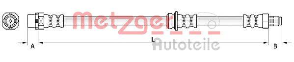 METZGER 4110946 Гальмівний шланг