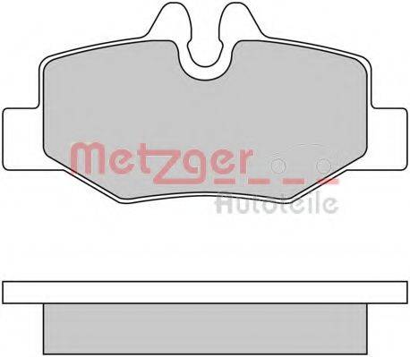 METZGER 1170081 Комплект гальмівних колодок, дискове гальмо