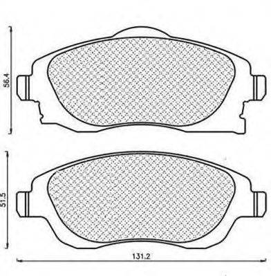 MAGNETI MARELLI 430216171220 Комплект гальмівних колодок, дискове гальмо