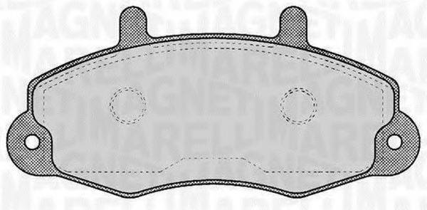 MAGNETI MARELLI 363916060269 Комплект гальмівних колодок, дискове гальмо