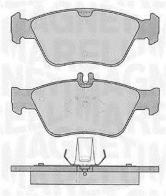 MAGNETI MARELLI 363916060310 Комплект гальмівних колодок, дискове гальмо